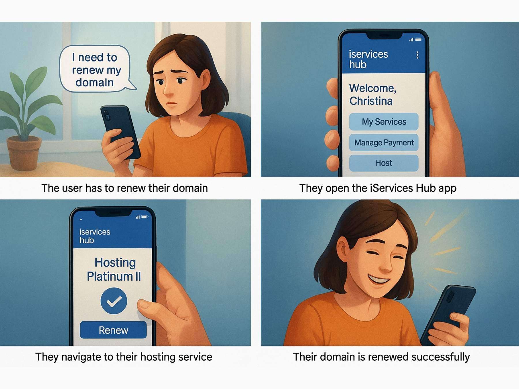 Iservices Hub storyboard